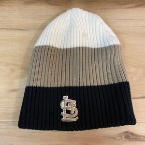 American Needle St Louis Cardinals Kids Knit Beanie Hat Tricolor Logo